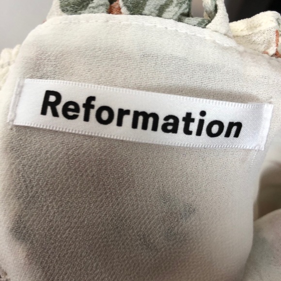 REFORMATION Cassandra Dress Floral Print Midi - Picture 14 of 15